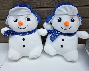Snowman Plush Stuffed Toys Set of 2
