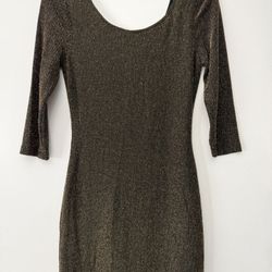 Gold Brown Forever21 Dress