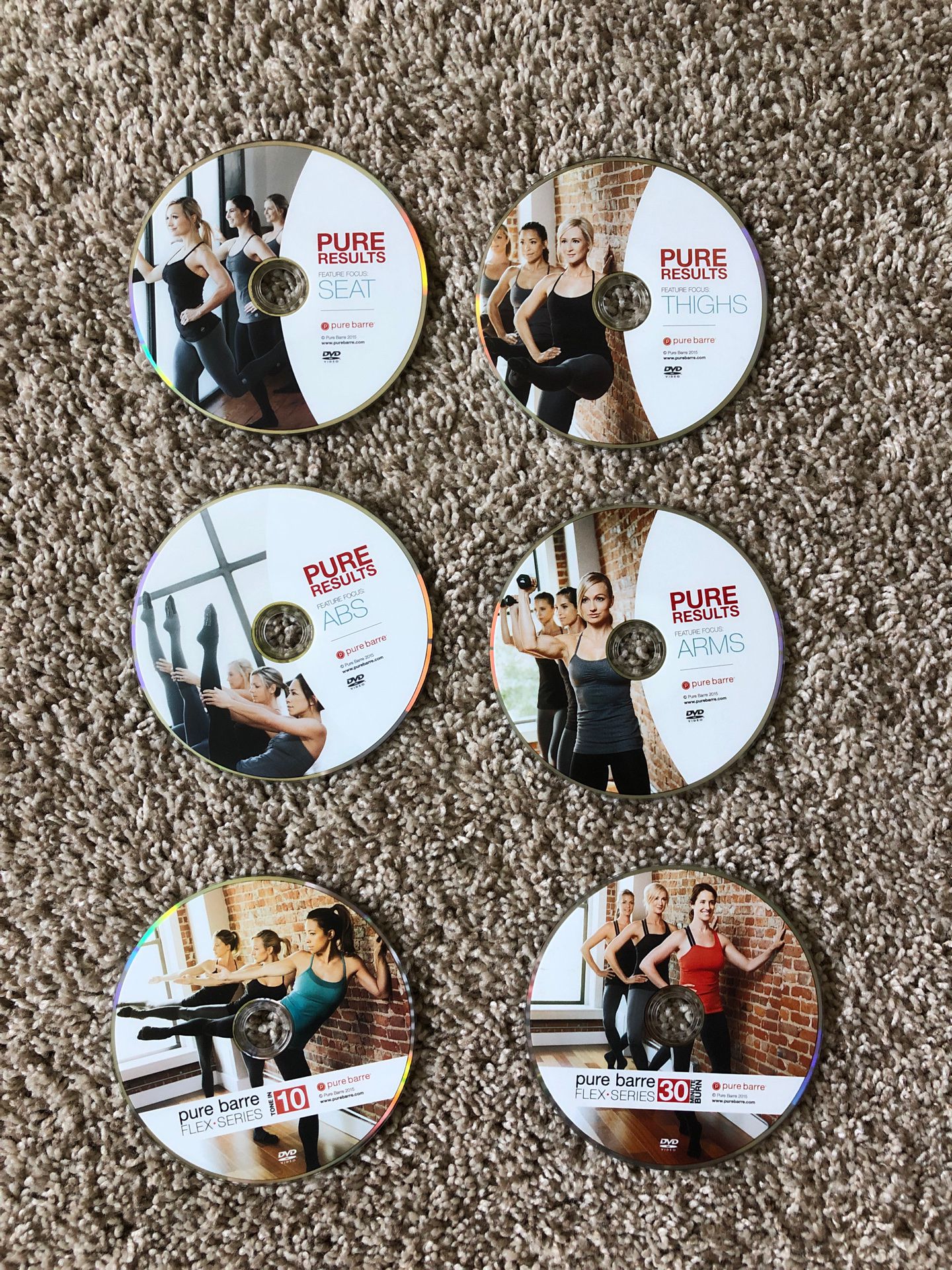 Pure Barre Exercise DVDs - $10 each or whole set for $50