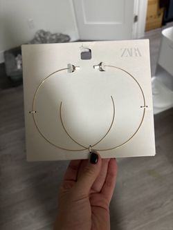 Zara hoops earrings brand new