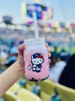 Dodgers Hello Kitty Boba Jar