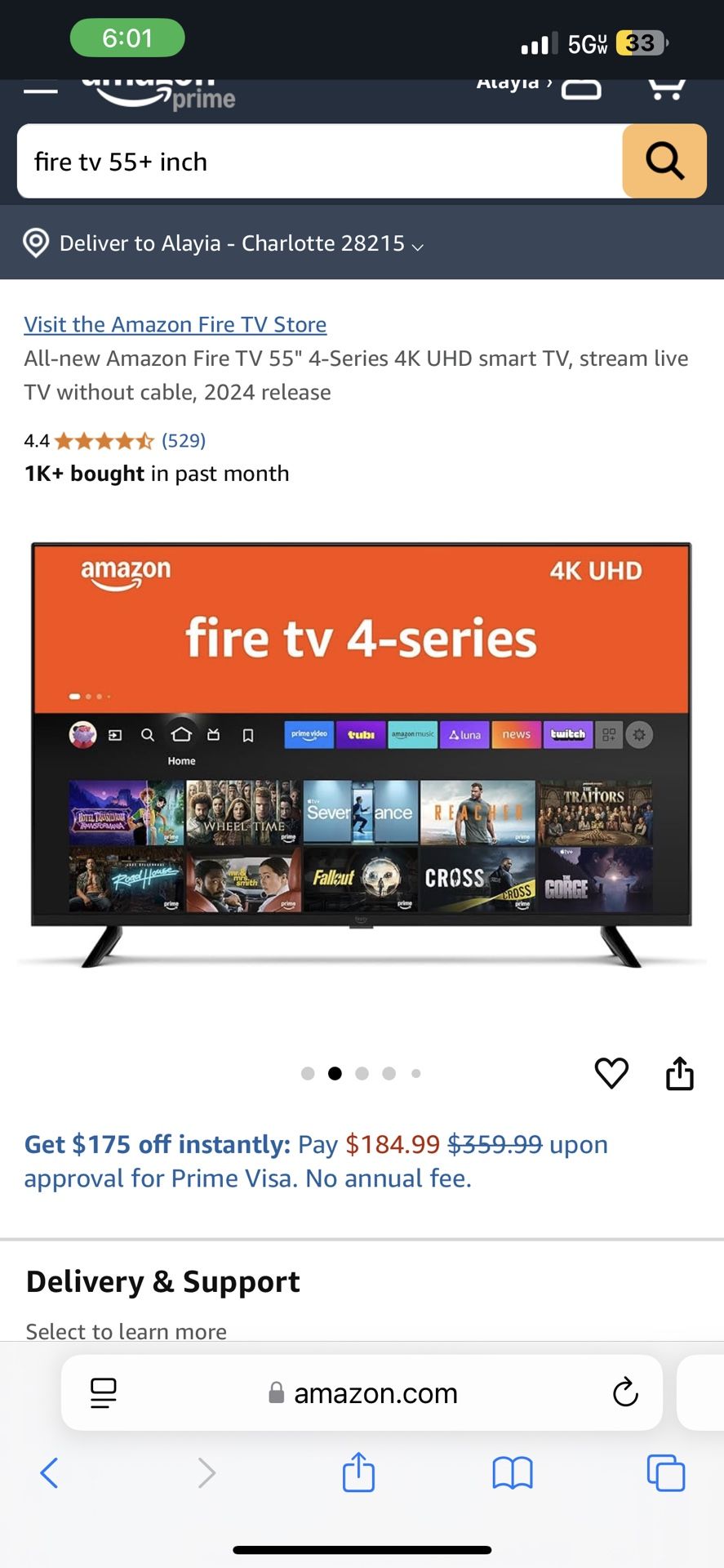 Brand New Fire Tv 55 Inch In Box