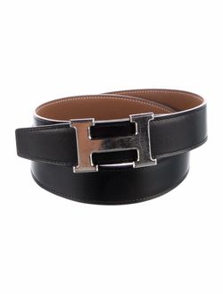 Hermès H Buckle Reversible Leather Belt