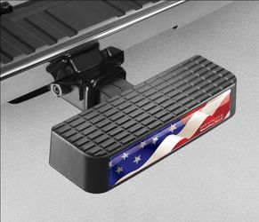 Weathertech Truck Step, America Flag Logo, BumpStep, 2 inch Reciever Hitch Reciever