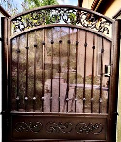 Side iron gates