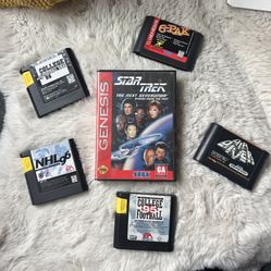 Saga Genesis Video Games Lot - 6 Games!