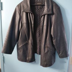 NY By Winlit 3X Black Leather Coat