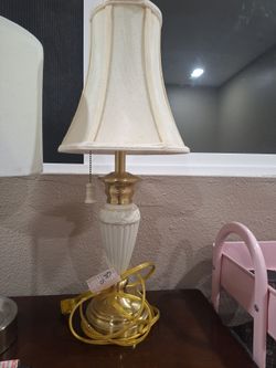 Vintage Brass and Ceramic Table Lamp