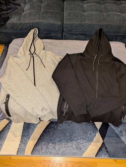 (2) CSG Active Commuter Full-Zip Hoodie XL (1) Black & (1) Gray, Tech Fleece