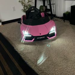 Kids 12V Lamborghini Revuelto Pink
