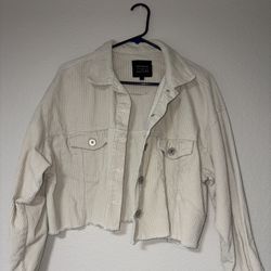 Cream Cropped Jacket 🤍