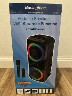 Portable Speaker With Karaoke Function 