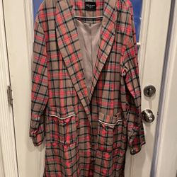 Fear Of God Fifth Collection Robe - Red Plaid