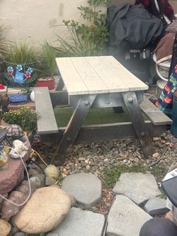 Wooden Picnic Table for kids or small adults 😆