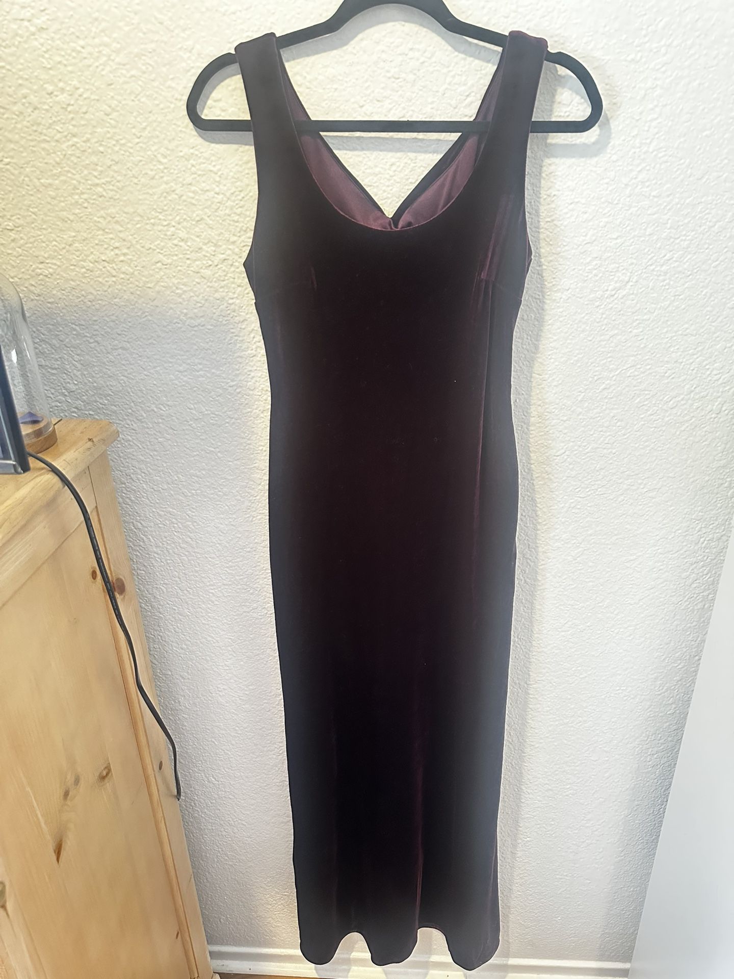 Velvet Purple Long Dress