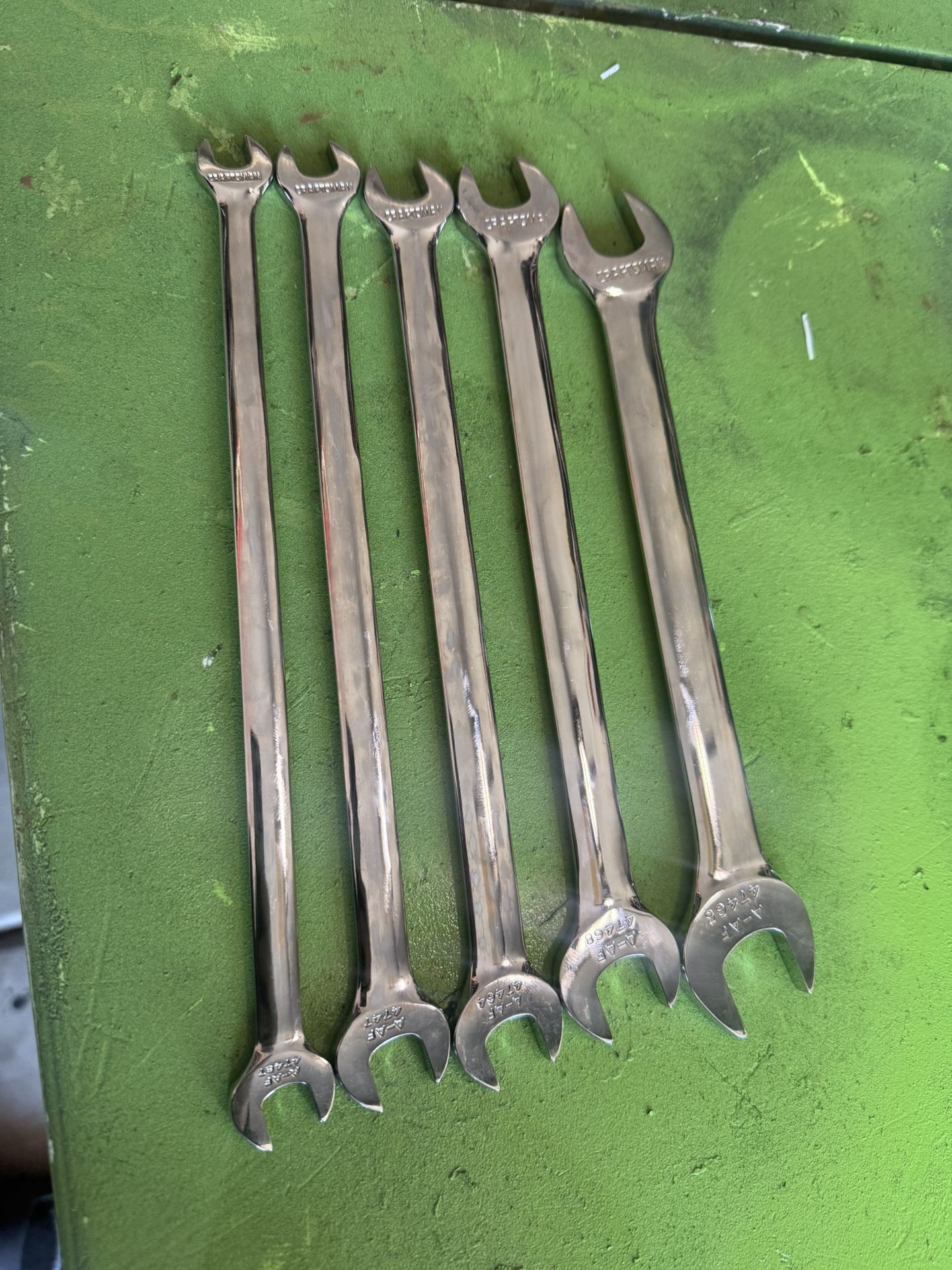 Craftsman Full Polish Standard SAE Tappet Wrench Set - 5 pcs