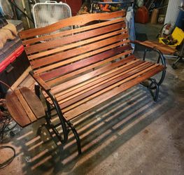 Teak Glider Bench