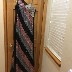 Prom or Special Occasion Sequined Dress for sizes US 10-14 or M, L, or XL
