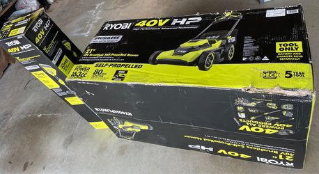 New Ryobi Lawnmower 21” + Trimmer 16” + Battery