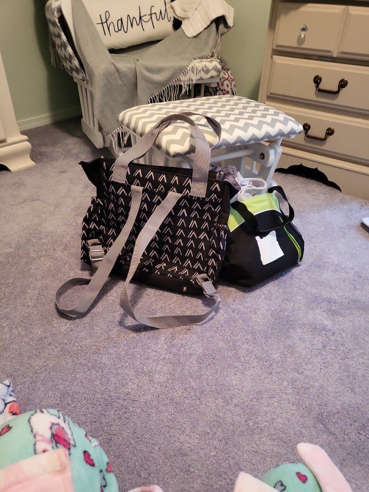 Diaper Bag, Lunch Bag, Swaddle And Carseat Cover