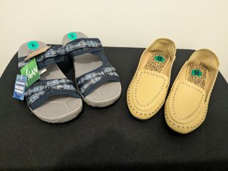 New Women's mixed lot size 8 Skechers Reggae's and one pair of Seven Fran cesca flat both pair for $30