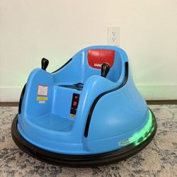 Electric Bumper Car for Kids – 360° Spin, LED Lights 