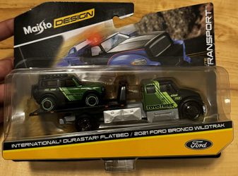 2021 Ford Bronco With Flat Bed 1/64 Diecast