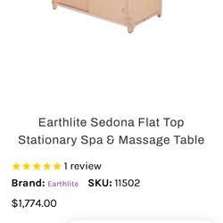 Earthlite Massage Therapy Bed