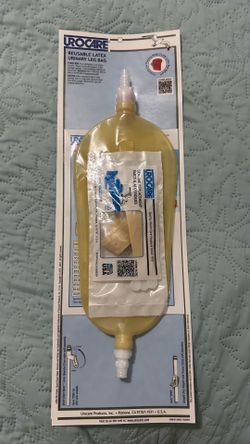 NEW Urocare Reusable Latex Urinary Leg Bag 800mL (26 oz) Short Wide #8526 – Sealed