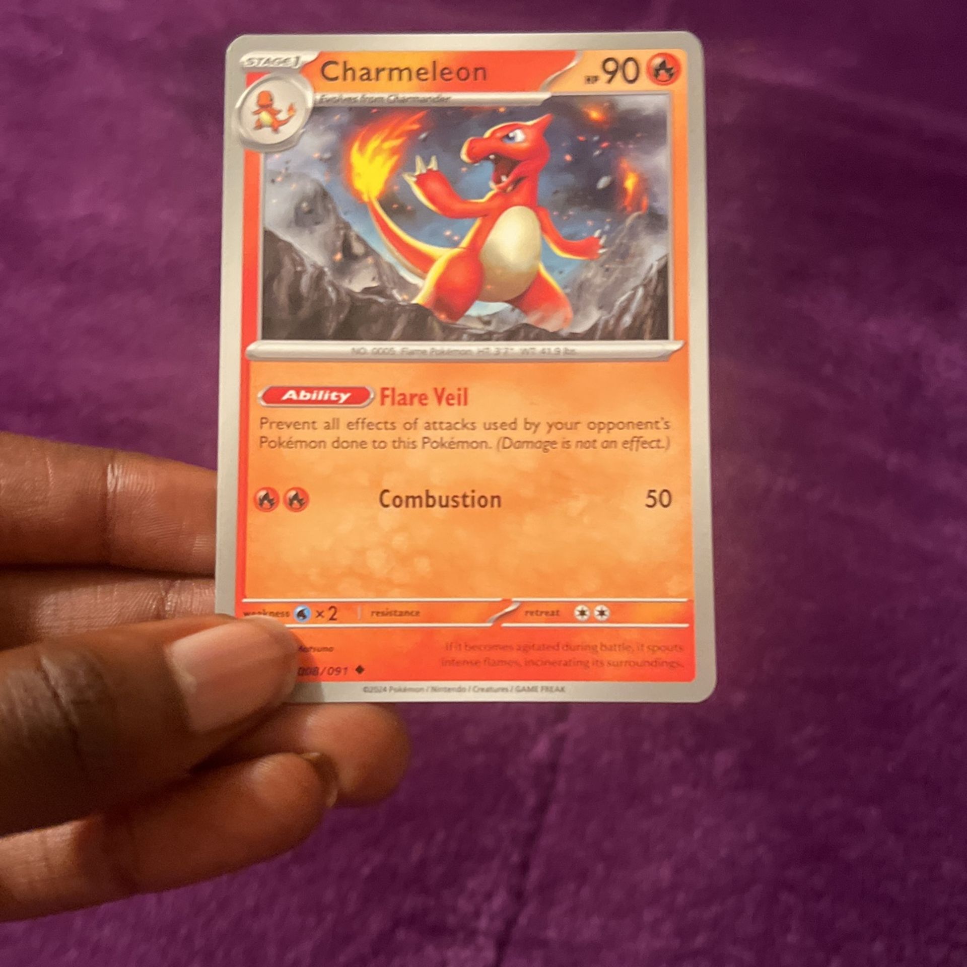 Charmeleon Pokémon card normal