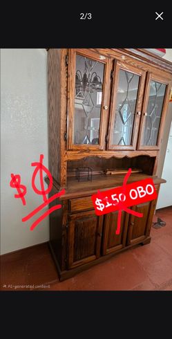 FREE Sturdy Hutch - wood (top comes off for easy transport)