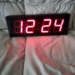 Huge Magnum Red LED Alarm Clock/Up Counter/Down Counter