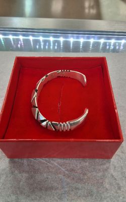 92.5 Silver Cuff Bracelet-36.1 G