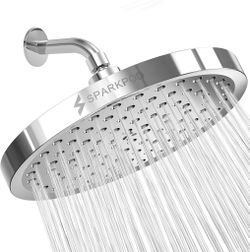 Shower Head - High Pressure Rain - Premium Quality Luxury Design - 1-Min Install - Easy Clean
