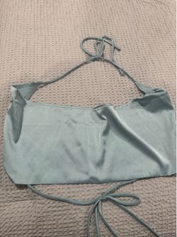 Halter top, light blue, small
