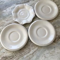 Juliska Berry & Thread Coffee Saucers (4)