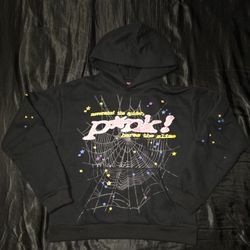 SP5DER P*NK Hoodie, Black, Sizes M & L