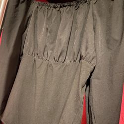 SHEIN Black blouse Bodysuit XL 