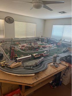 O gauge trains. Lionel. MTH. And Scalextric  digital slot cars