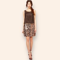 NWT French Connection Women's Sparkle Hour Dress, Size 10, MSRP $398