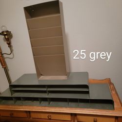 Industrial Shelving Organizers Tan 10 Grey 25 Garage Shop Tool Chest Toy Box