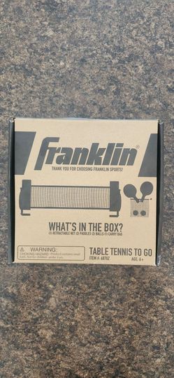 Franklin table tennis to go