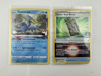 Pokemon TCG Forest Seal Stone & Cramorant Promo Stamped NM