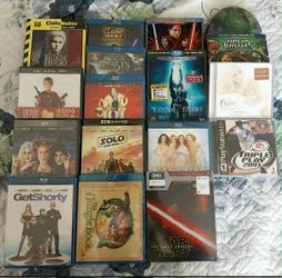 Large Lot of Blu-ray Digital, DVD, CD, PS2 Game Sealed Very Good Pieces $120