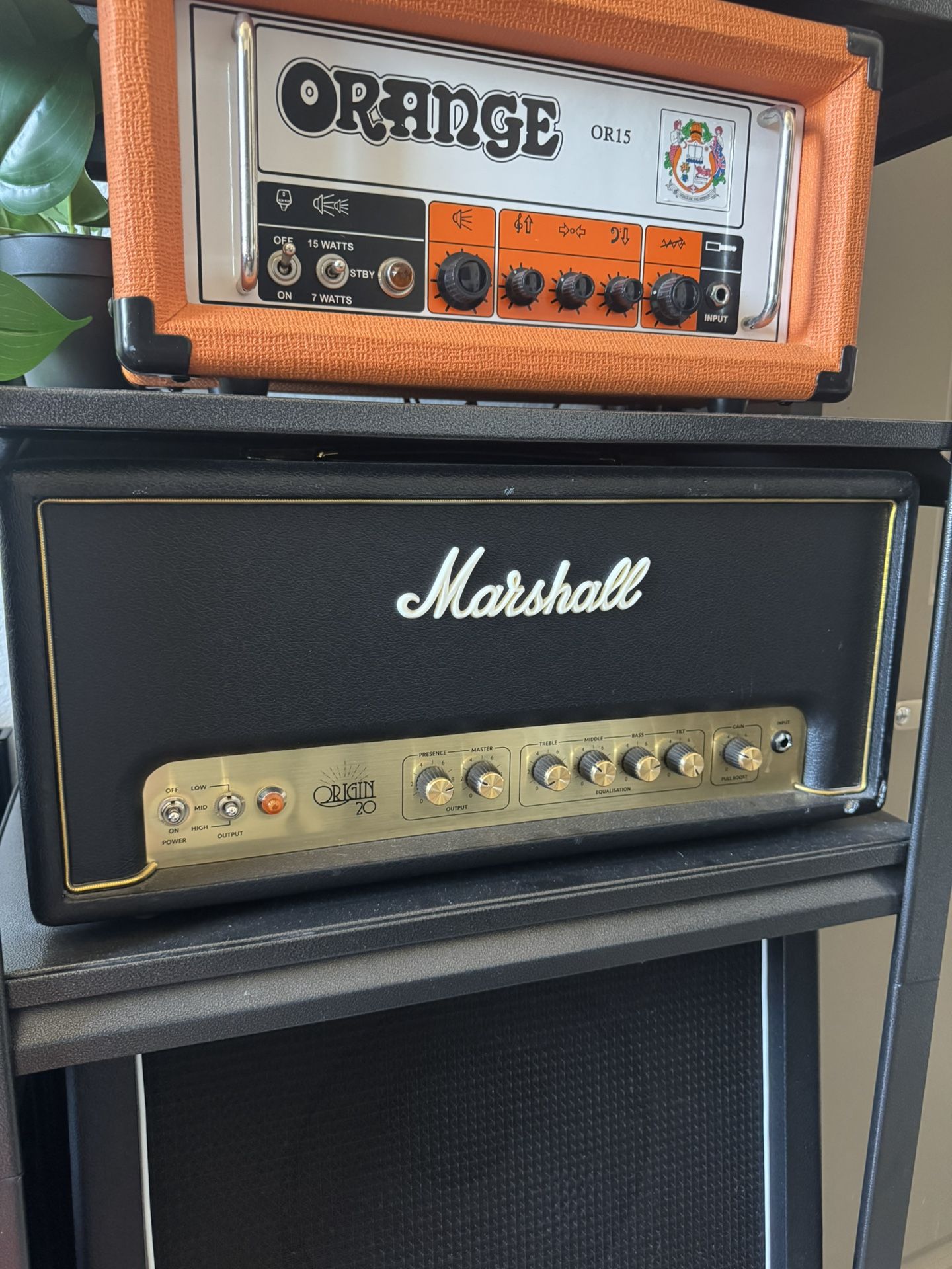 Marshall Origin 20 / EHX Vertical 2x12 Speaker Cab