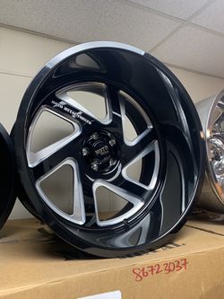 New wheels 24x14 for Jeep Wrangler and tires, Mounted and balance and alignment free, finance available zero down no credit need it 🔥