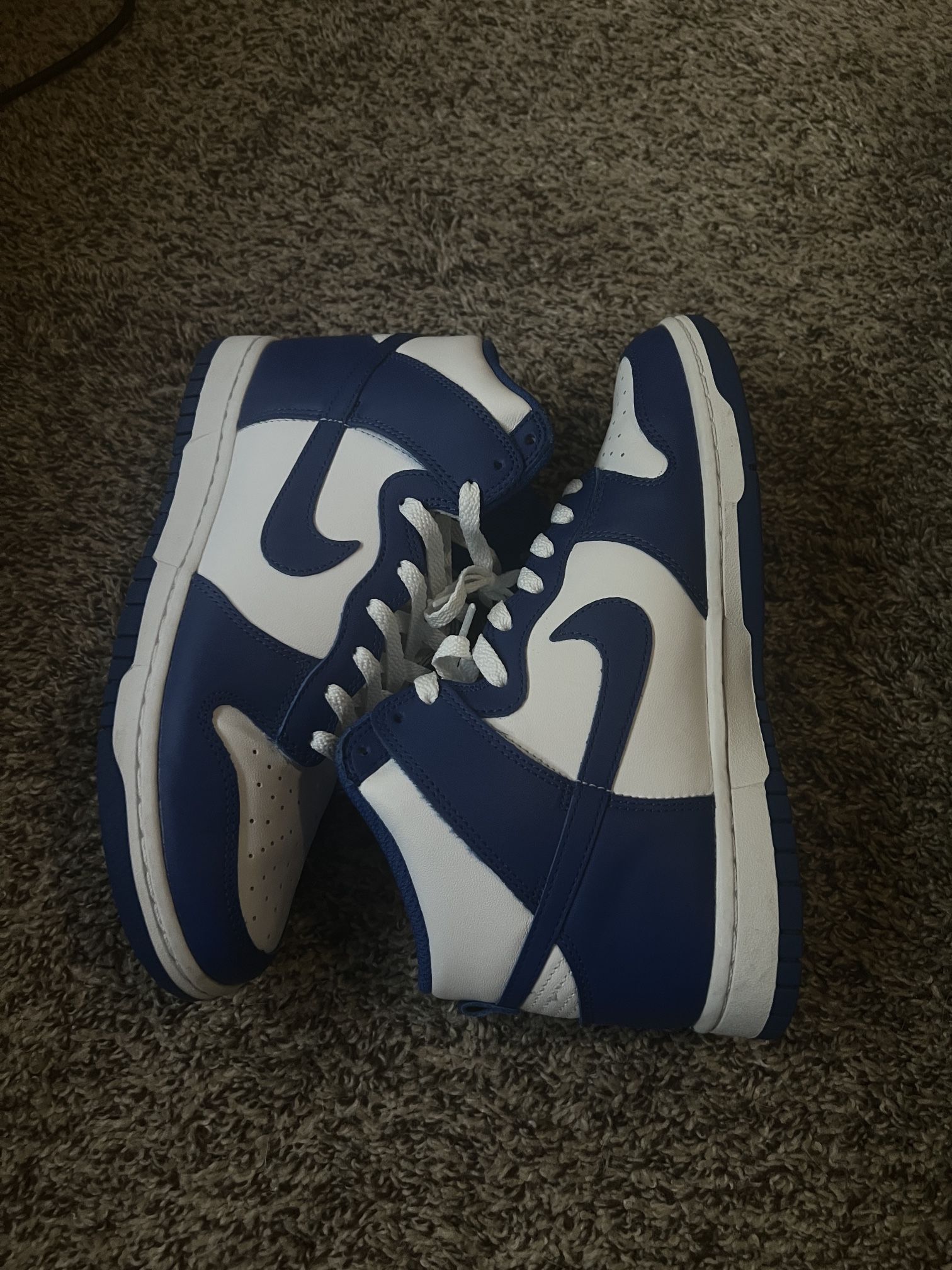 Nike royal blue dunk high 2021