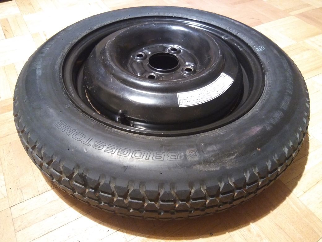 4 lug Bridgestone t135/90d15 Spare Tire donut I know it fits 1990-1999 Accura and some Honda