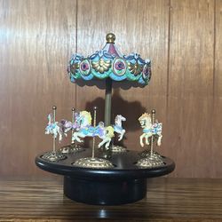 Vintage Scarborough Fair Carousel Music Box