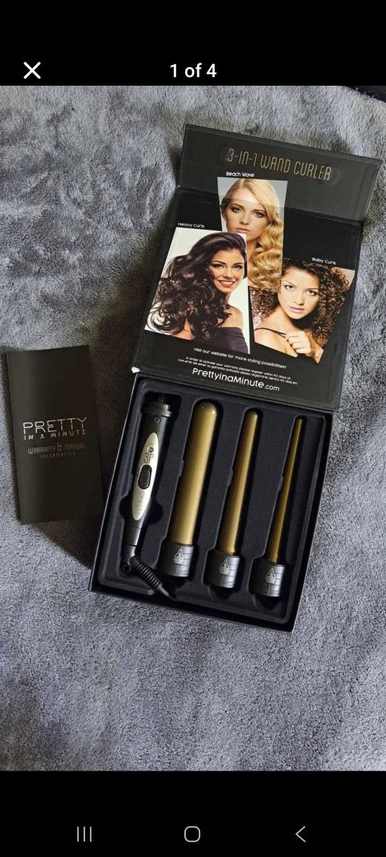 Pretty In A Minute 3-in-1 Wand Curler